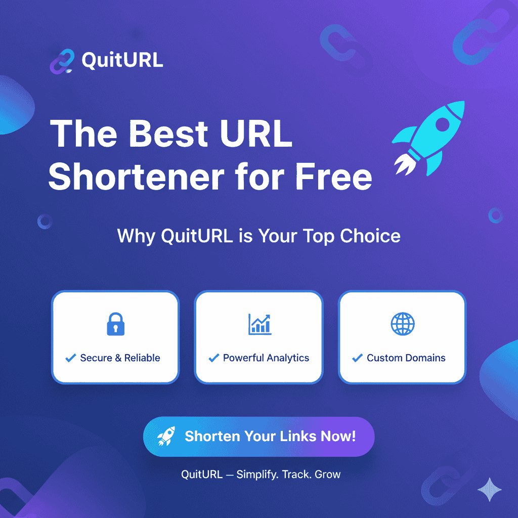 The Best URL Shortener for Free: Why QuitURL is Your Top Choice